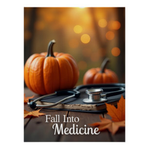 Fall Into Medicine Personalised Poster