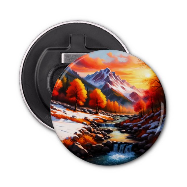 Fall into Winter Bottle Opener (Front)