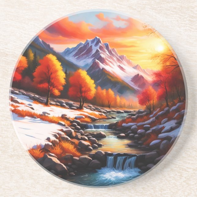 Fall into Winter Coaster (Front)