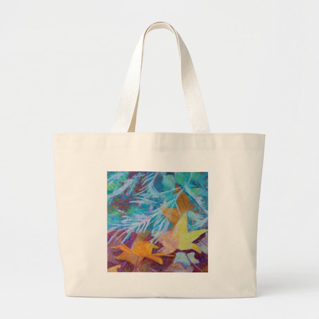 Fall Into Winter Large Tote Bag (Front)