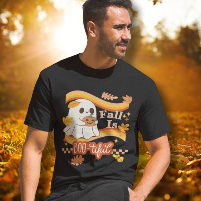 Fall is Boo-tiful - Fall is Beautiful - Ghost  T-Shirt (This item is for display purposes only to illustrate the design element. )