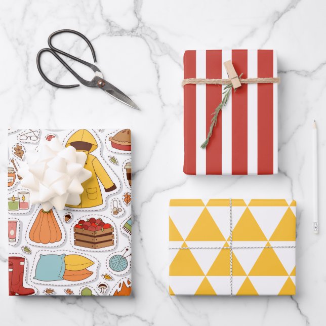 Fall is Coming Wrapping Paper Set (Front)