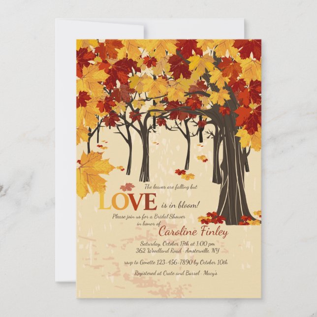 Fall is Here Invitation (Front)