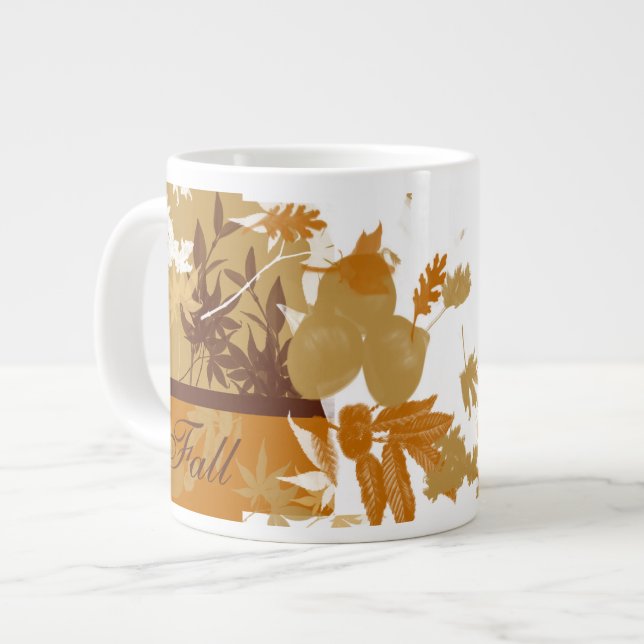 Fall is here - JUMBO Mug (Front Left)