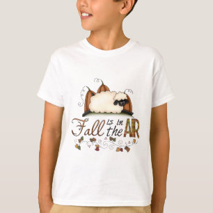 "Fall is in the Air" Autumn Sheep Kid's T-Shirt