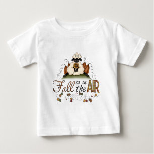 "Fall is in the Air" Autumn Sheep Toddler Top