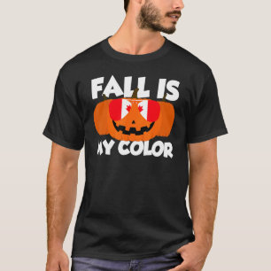 Fall Is My Colour Thanksgiving Pumpkin Canada Glas T-Shirt
