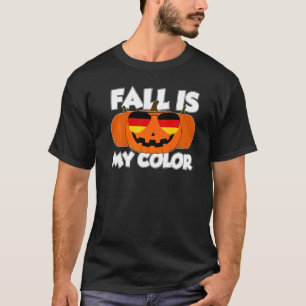 Fall Is My Colour Thanksgiving Pumpkin Germany Gla T-Shirt