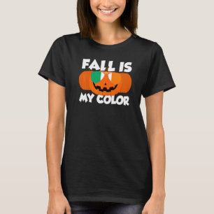 Fall Is My Colour Thanksgiving Pumpkin Ireland Gla T-Shirt