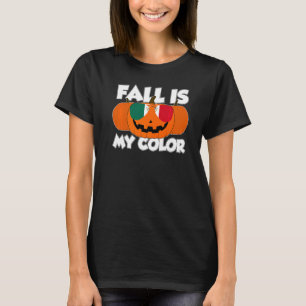 Fall Is My Colour Thanksgiving Pumpkin Mexico Glas T-Shirt