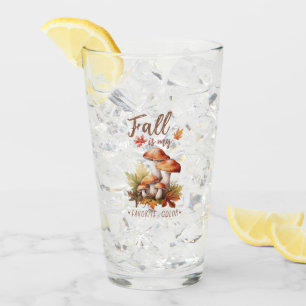 Fall Is My Favourite Colour – Mushrooms & Leaves Glass