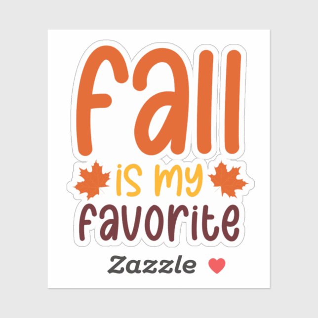 Fall Is My Favourite - Cosy Autumn Quote Design (Sheet)