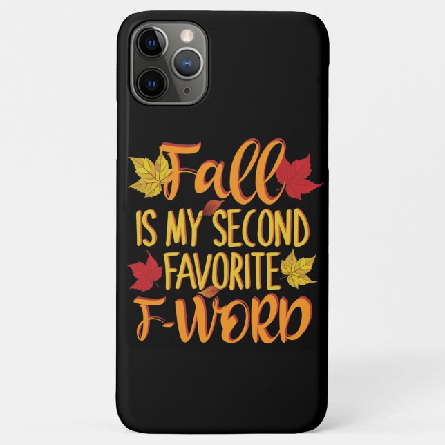 Fall is My Second Favourite F-Word - Autumn Leaves Case-Mate iPhone Case (Back)