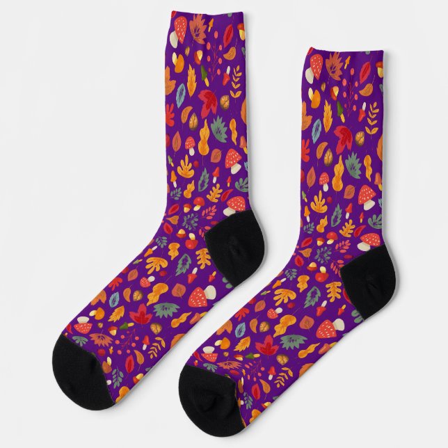 Fall is on my feet socks (Left)