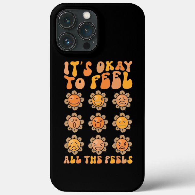  Fall Its Okay To Feel All The Feels Mental Health Case-Mate iPhone Case (Back)