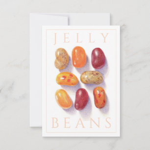 FALL JELLY BEANS 3.5x5 Flat Card