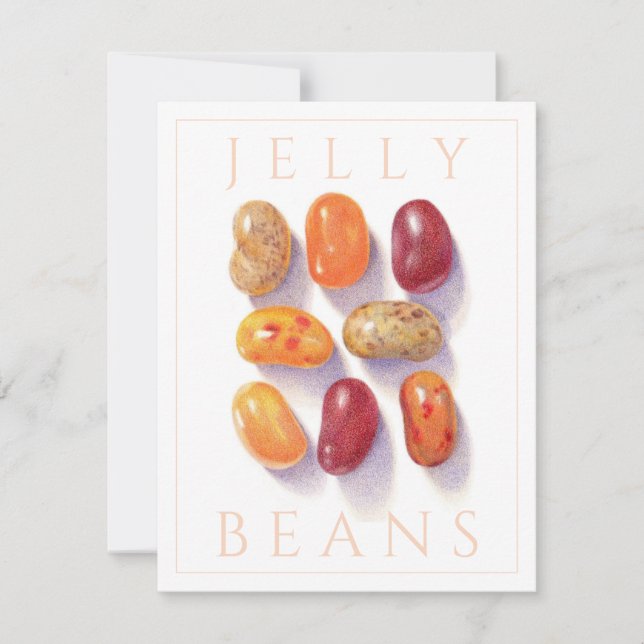 FALL JELLY BEANS 4.25x5.5 Flat Card (Front)