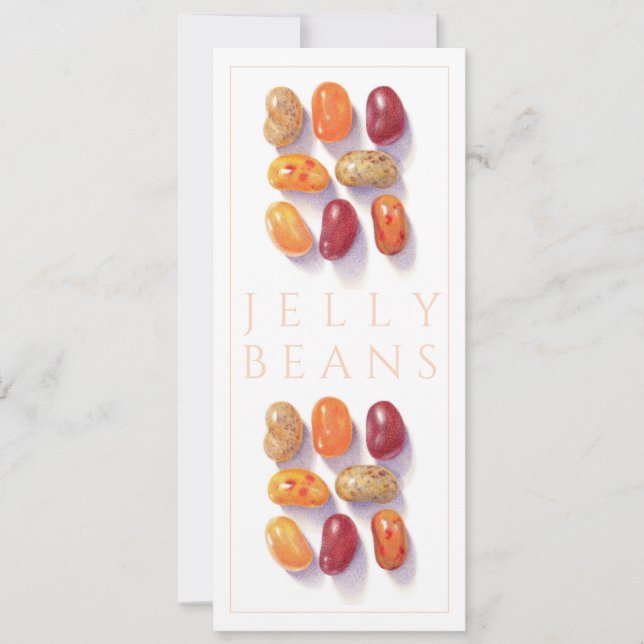 FALL JELLY BEANS 4x9.25 Flat Card (Front)