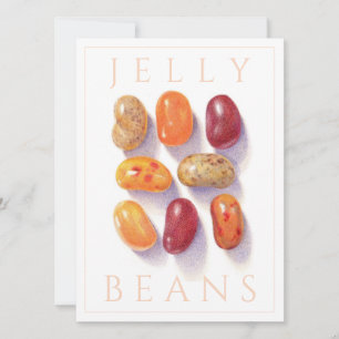 FALL JELLY BEANS 5.5x7.5 Flat Card