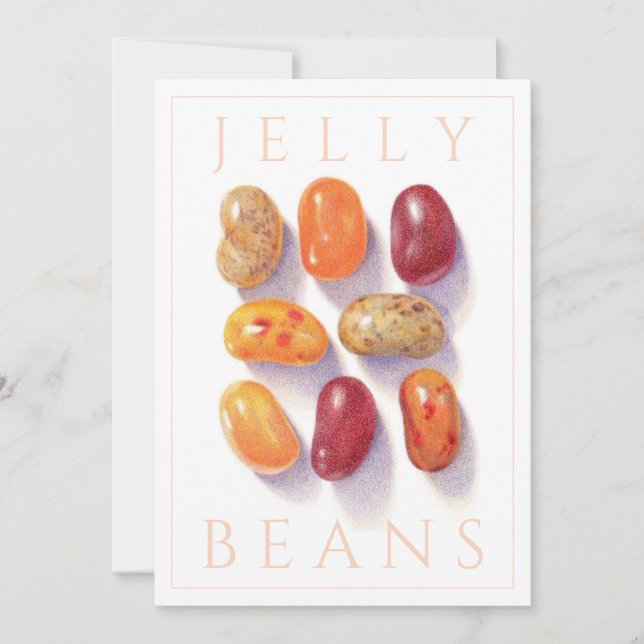 FALL JELLY BEANS 5x7 Flat Card (Front)