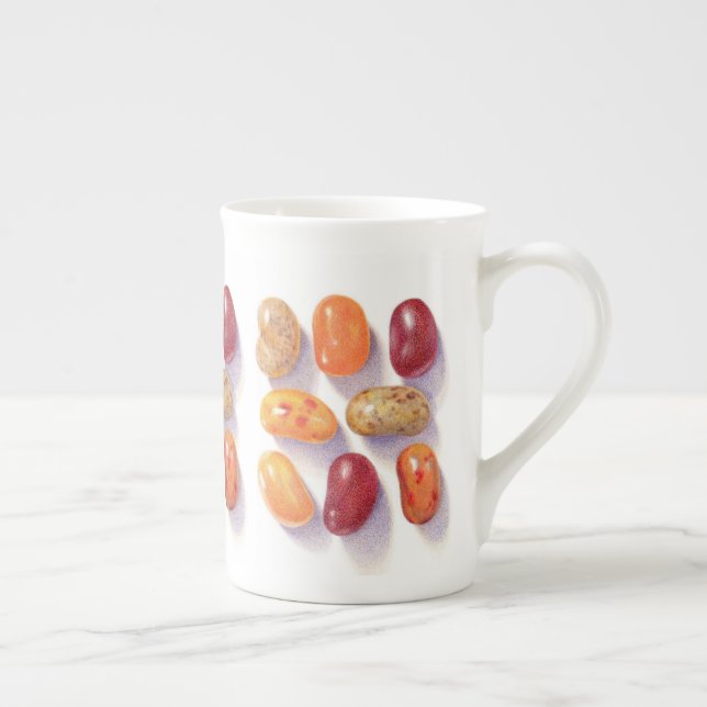 FALL JELLY BEANS Bone China Mug (Right)