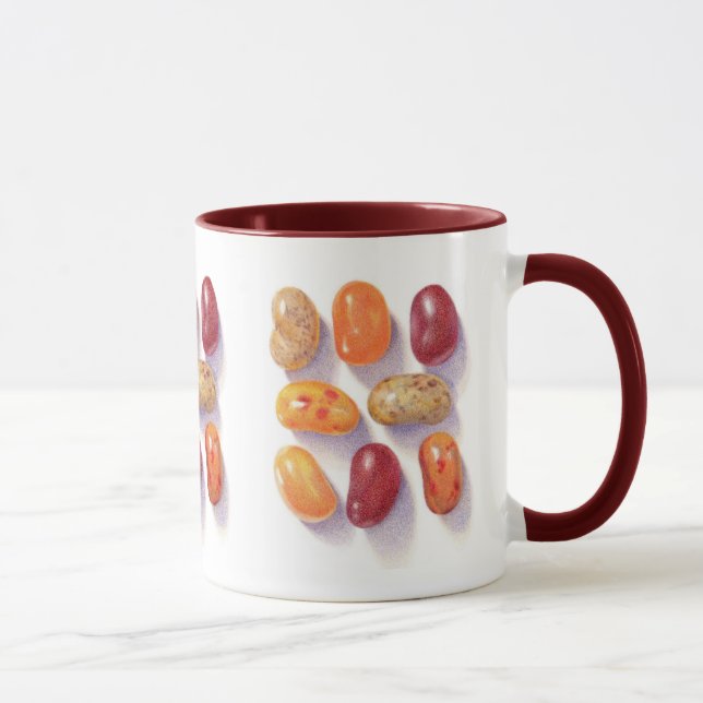 FALL JELLY BEANS Maroon Combo Mug (Right)