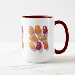 FALL JELLY BEANS Tall Maroon Combo Mug