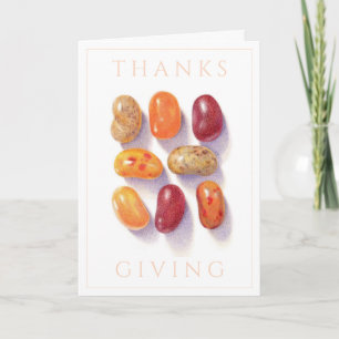 FALL JELLY BEANS Thanksgiving Card