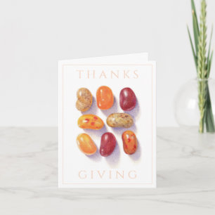 FALL JELLY BEANS Thanksgiving Note Card