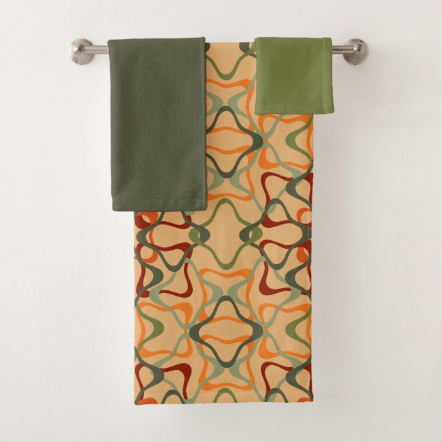 Fall Kaleidoscope  Bath Towel Set (Insitu)