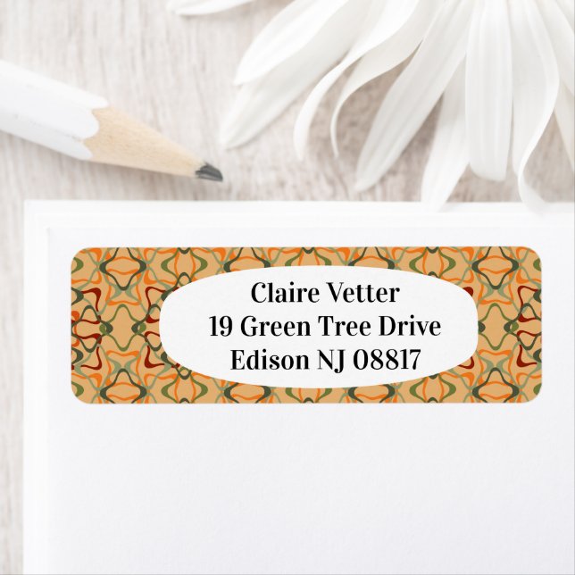 Fall Kaleidoscope  Return Address Label (Insitu)