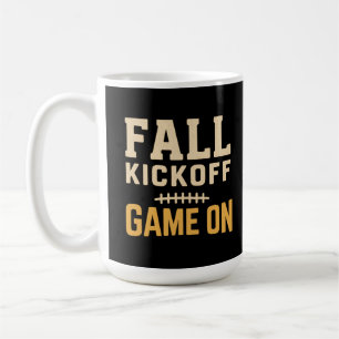 Fall Kickoff Game On Retro Football Autumn Design Coffee Mug