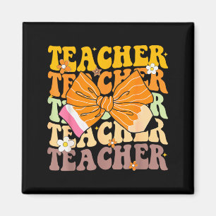 Fall Kids Student Coquette Bow Pencil Autumn Fall Magnet