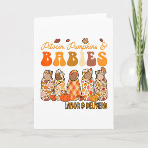 Fall Labor And Delivery Halloween Landd Nurse Than Card