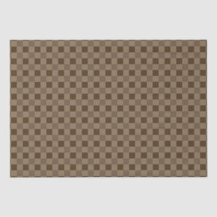 Fall Leaf Brown Squares Tissue Paper