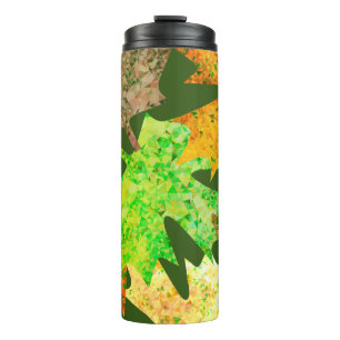 Fall Leaf Mosaic Thermal Tumbler