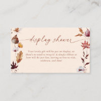 Fall Leaf Wreath Bridal Shower Display Shower