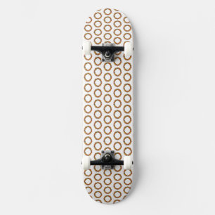 Fall Leaf Wreath Circle Skateboard