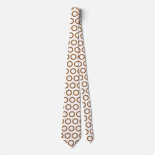 Fall Leaf Wreath Circle Tie