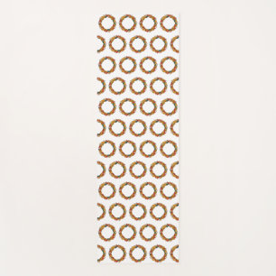 Fall Leaf Wreath Circle Yoga Mat