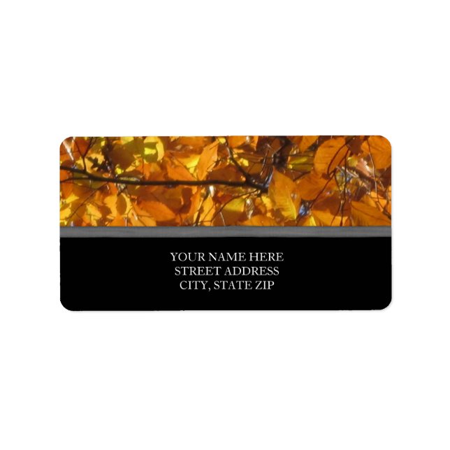 Fall Leaves Address Labels (Front)