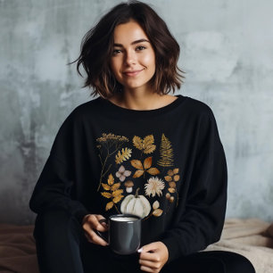 Fall Leaves and Pumpkin Sweatshirt