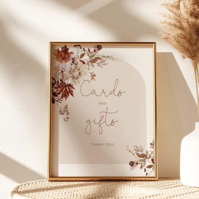 Fall leaves arch cards and gifts poster (Creator Uploaded)