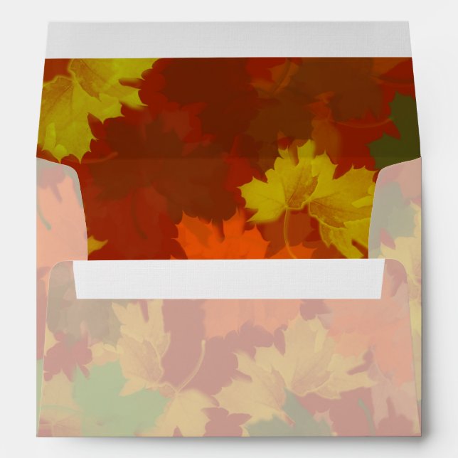 Fall Leaves Autumn Envelope (Back (Bottom))