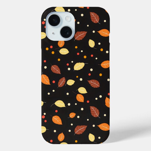 Fall Leaves Autumn Pattern Case-Mate iPhone Case (Back)