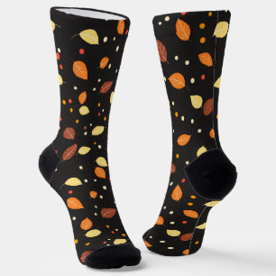 Fall Leaves Autumn Pattern Socks