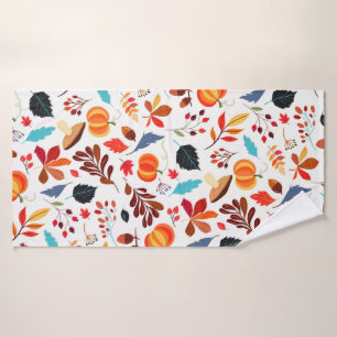 Fall Leaves Bath Towel