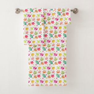 Fall Leaves Bath Towel Set