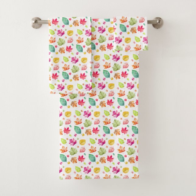 Fall Leaves  Bath Towel Set (Insitu)