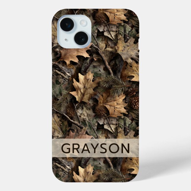 Fall Leaves Camouflage Personalised Case-Mate iPhone Case (Back)